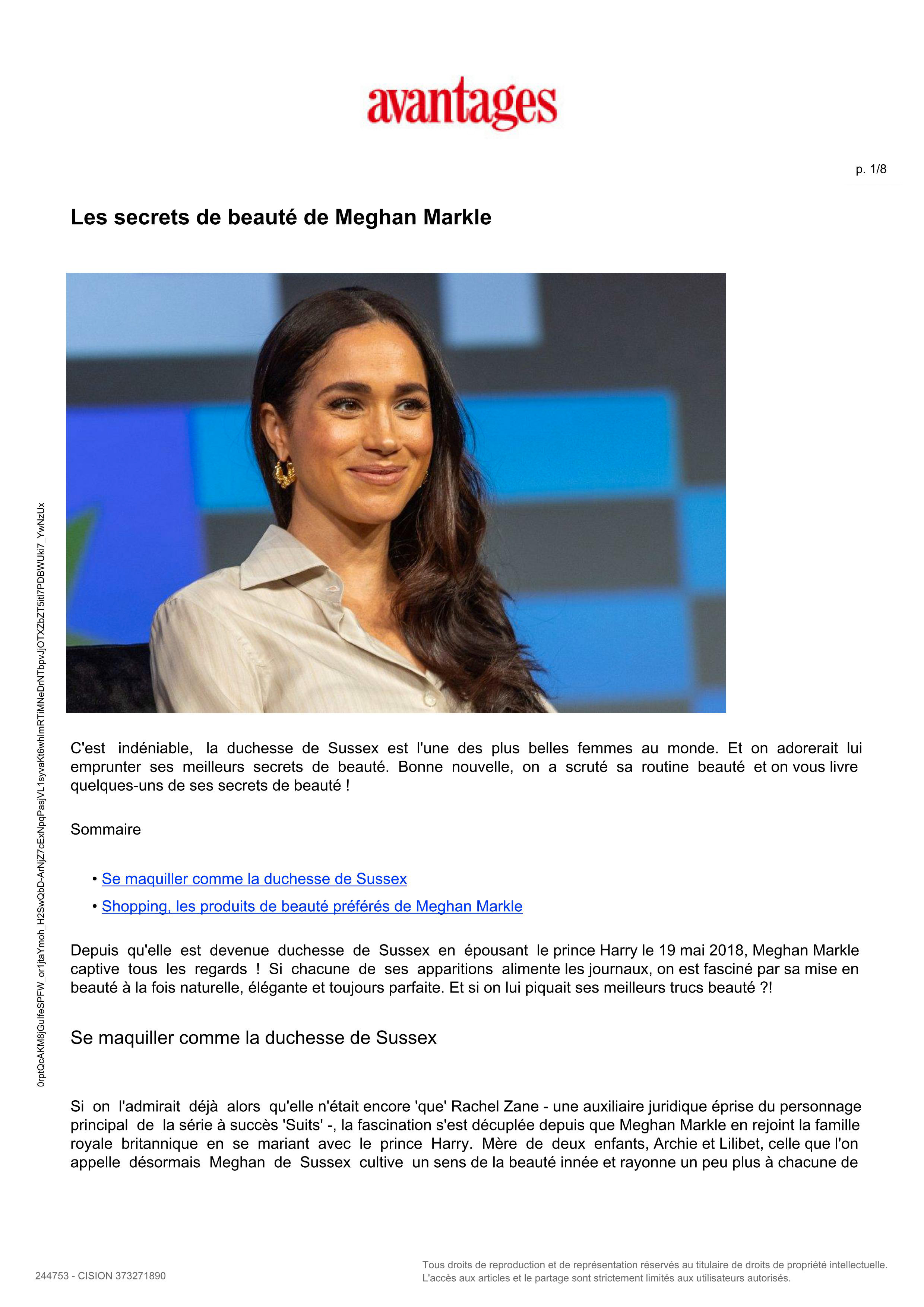 RevitaLash® Advanced paru dans Avantages - Août 2025